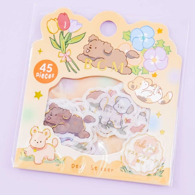 BGM Playful Doggie Deco Stickers