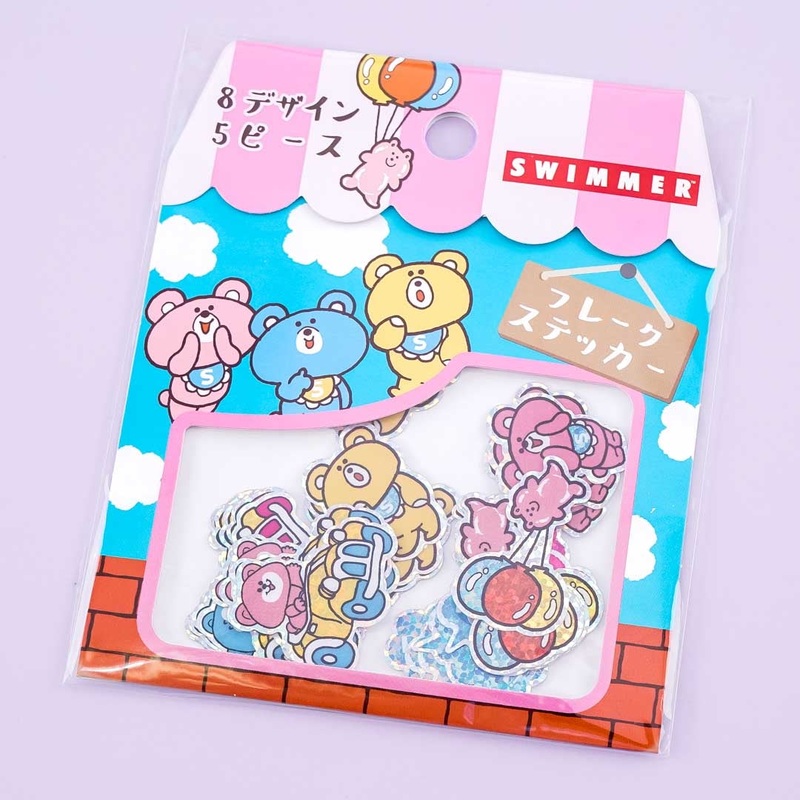 SWIMMER Happy Bears Sticker Flakes