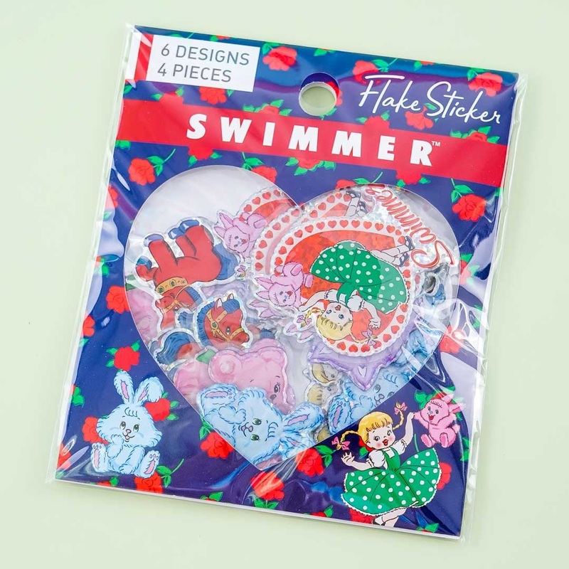 SWIMMER Plushie Love Puffy Sticker Flakes