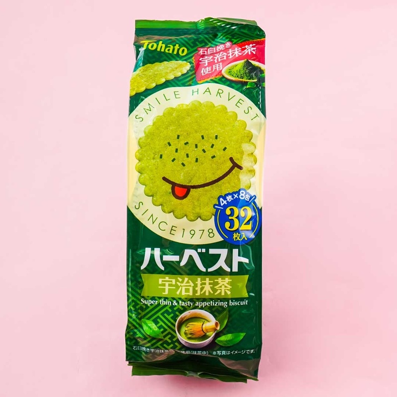 Tohato Smile Harvest Super Thin Biscuit Bag - Uji Matcha