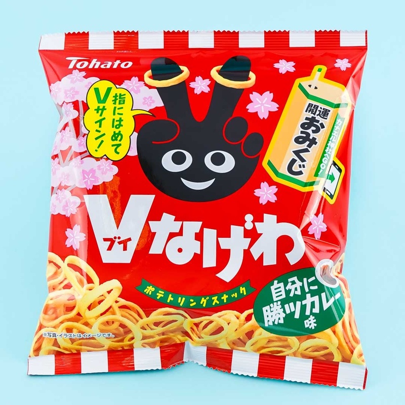 Tohato V Nagewa Jibun No Shori Ring Snacks - Curry