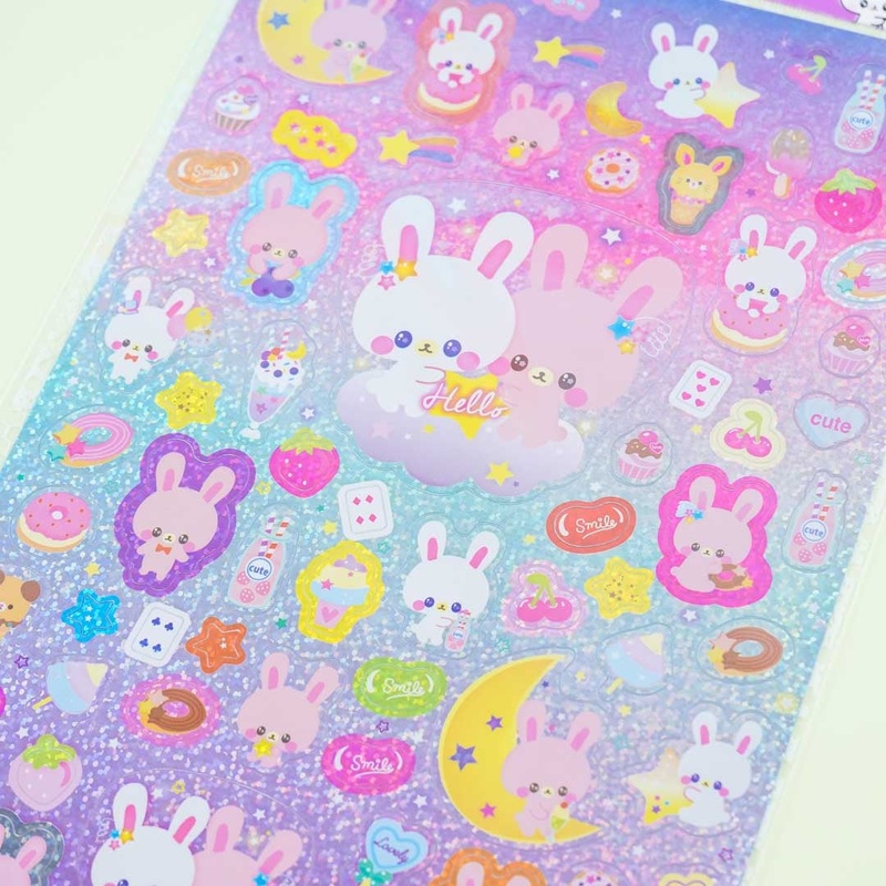 Sweet Baby Bunny Hologram Stickers