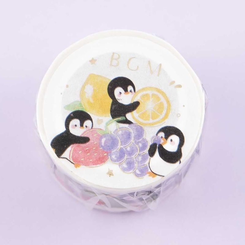 BGM Penguins Village Masking Tape - Fruits