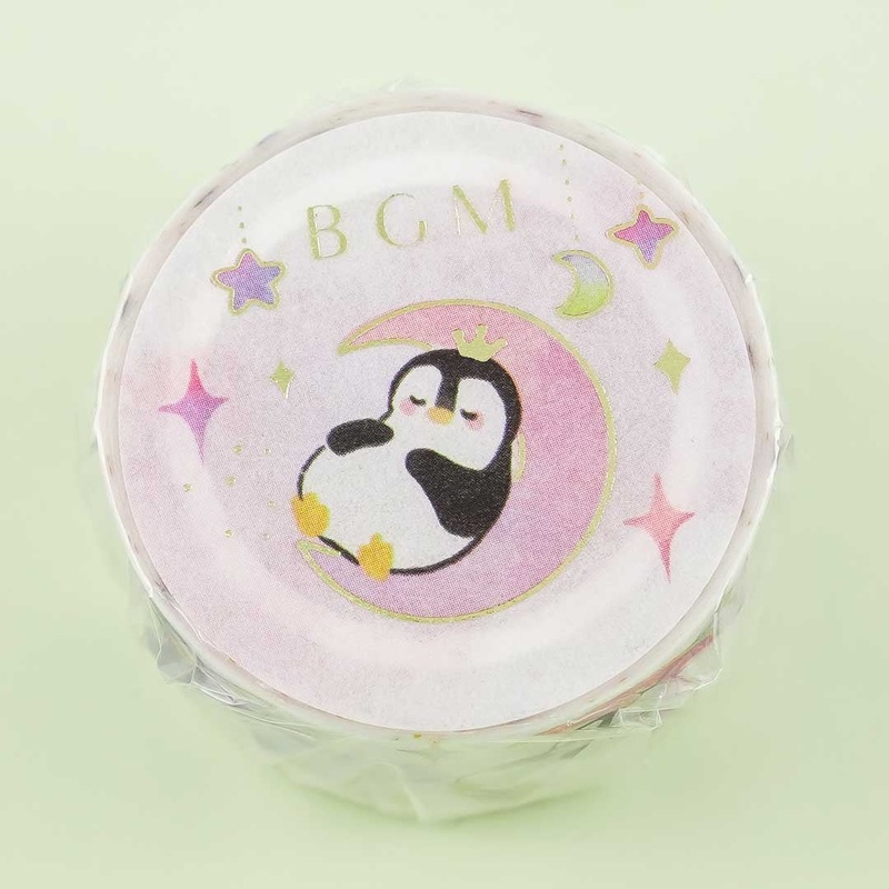 BGM Penguins Village Masking Tape - Moon & Stars