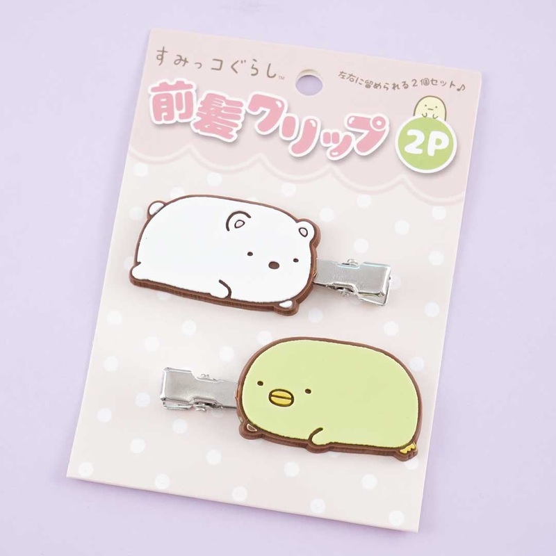 Sumikko Gurashi Side Bangs Hair Clips - Shirokuma & Penguin?