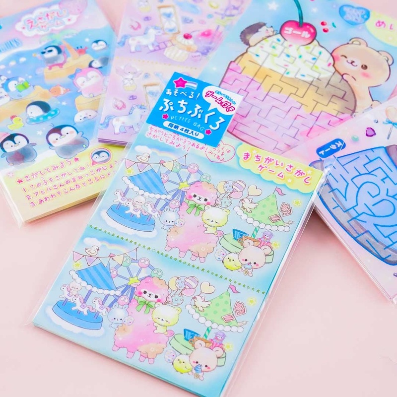 Sweet Baby Animal Game Small Envelope Set