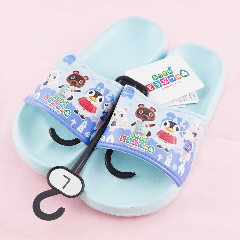 Animal Crossing Indoor Slippers - Blue / Large