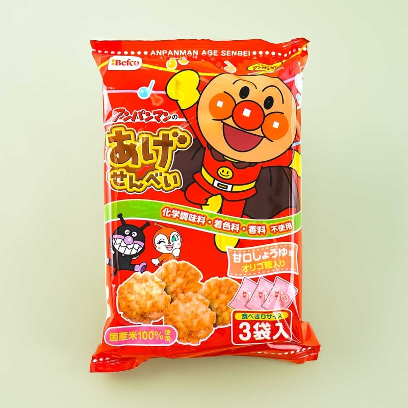 Anpanmans Gift Kuriyama Rice Crackers - Sweet Soy Sauce