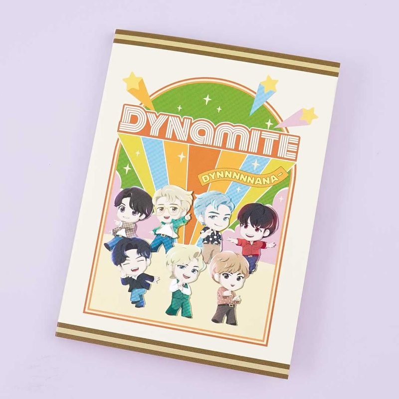 BTS TinyTAN Dynamite Book-Type Sticky Notes Set - A