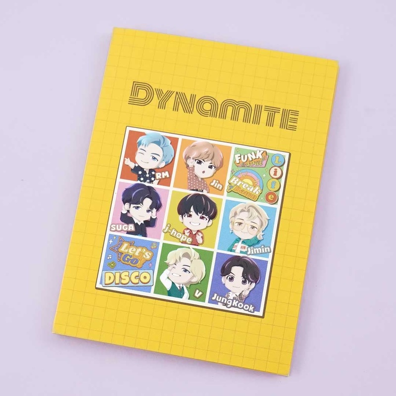 BTS TinyTAN Dynamite Book-Type Sticky Notes Set - B