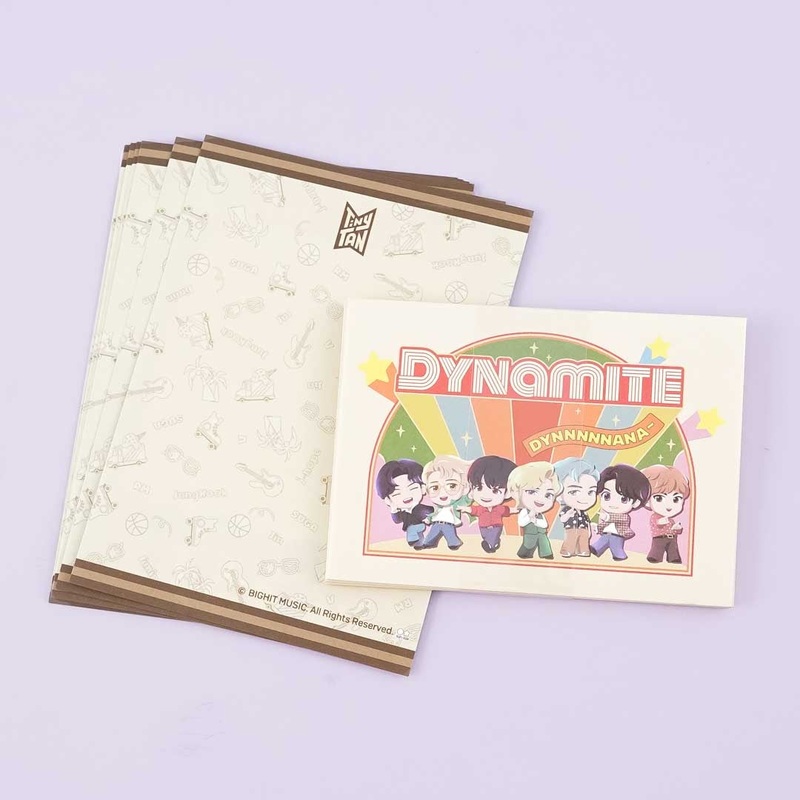 BTS TinyTAN Dynamite Mini Letter Set - A