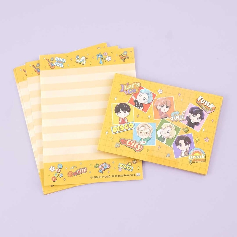 BTS TinyTAN Dynamite Mini Letter Set - B