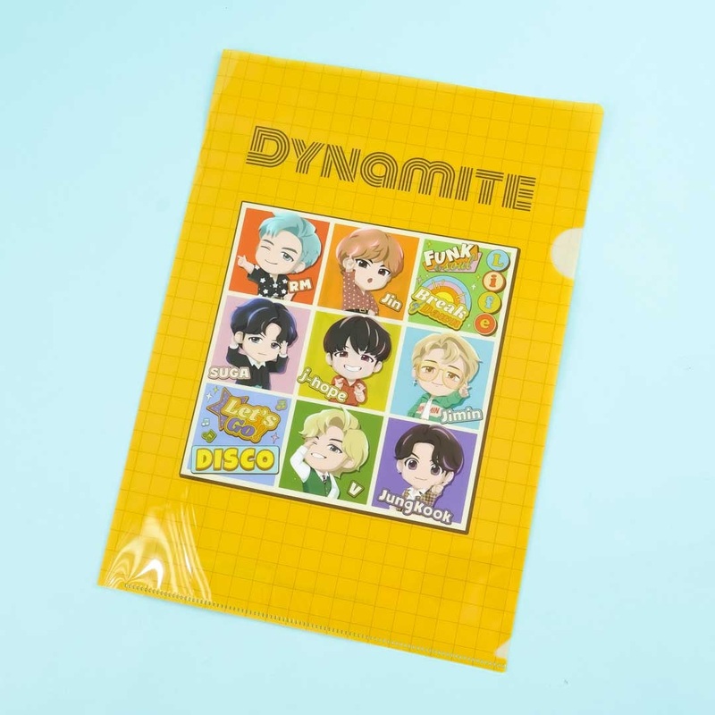 BTS TinyTAN Dynamite A4 Clear File Folder - B
