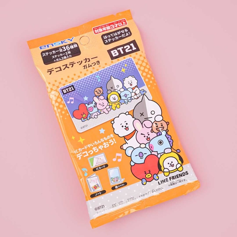 BT21 Deco Stickers With Gum