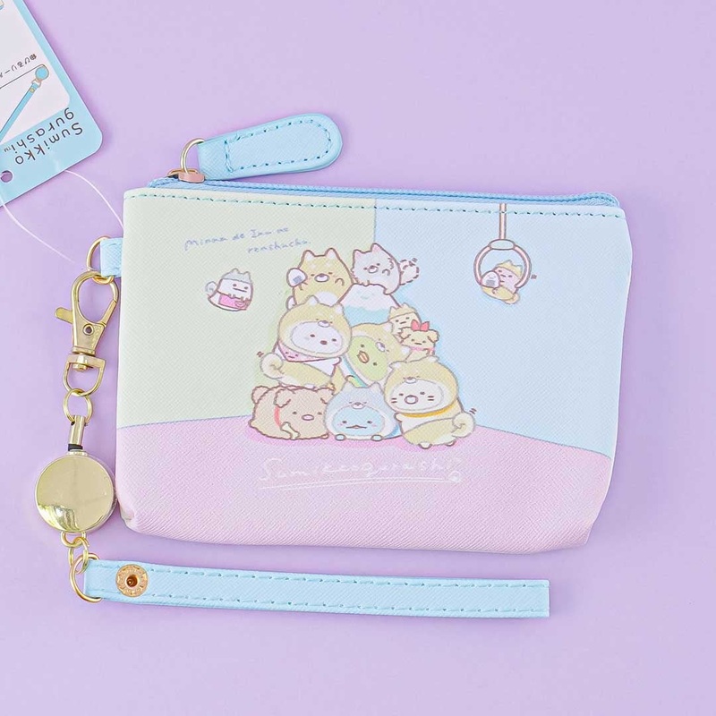 Sumikko Gurashi Dress Up Striped Purse With Pass Compartment