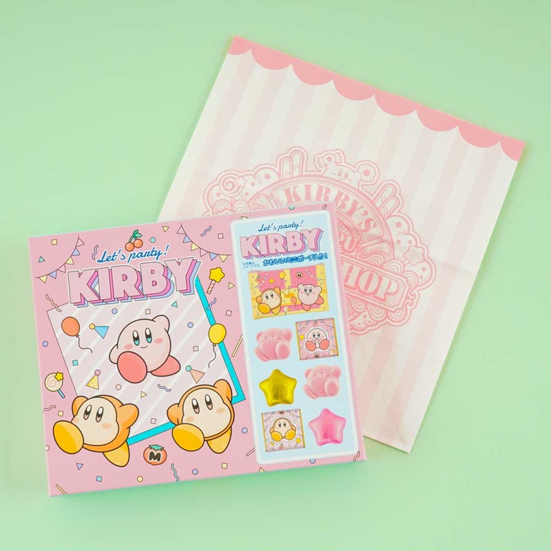 Kirby Lets Party Chocolate & Pouch Set