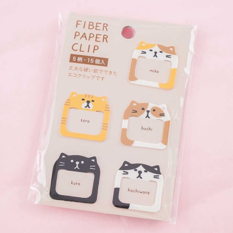 Nyanko Fiber Paper Clip Set