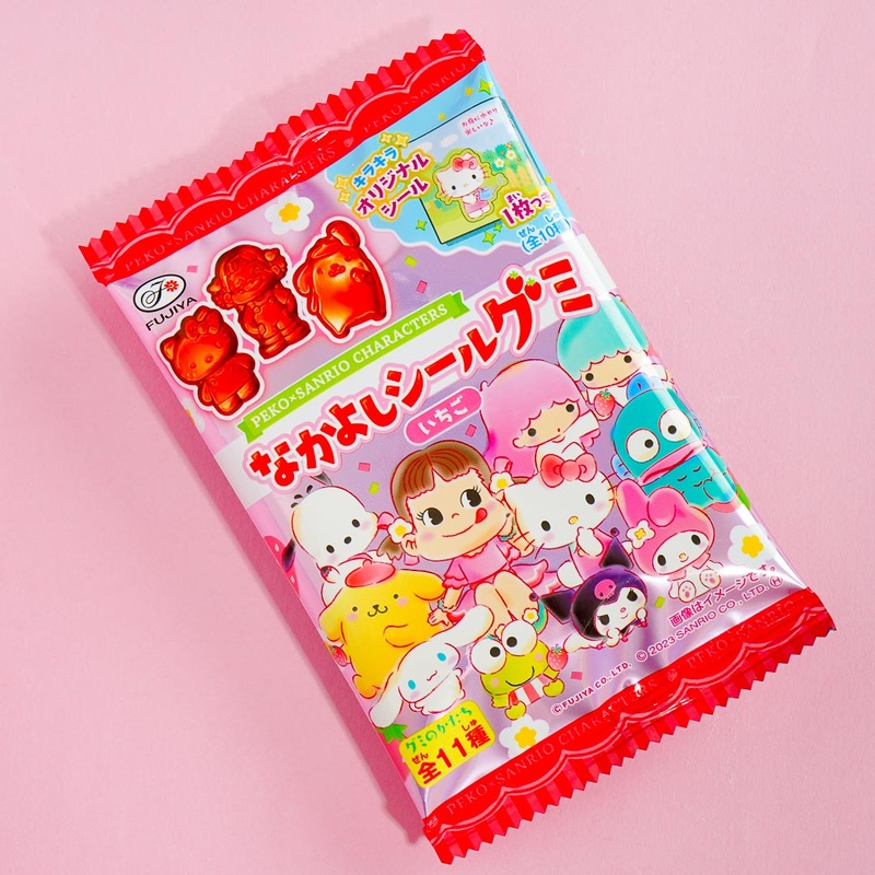 Peko-Chan x Sanrio Characters Strawberry Gummy