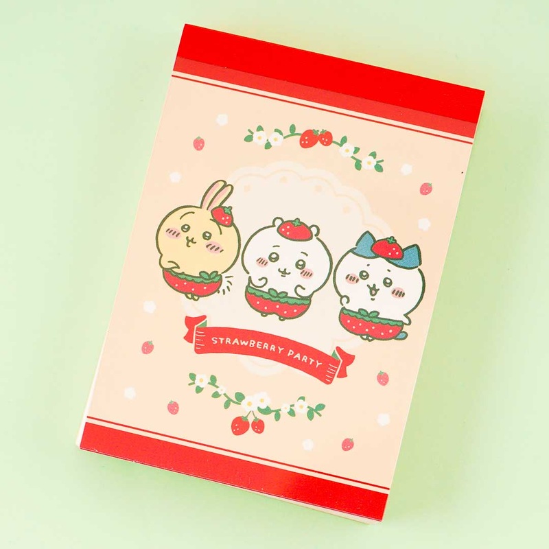 Chiikawa Strawberry Pants Mini Memo Pad