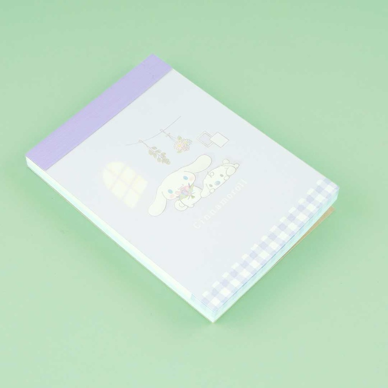 Cinnamoroll & Milk Flower Art Memo Pad