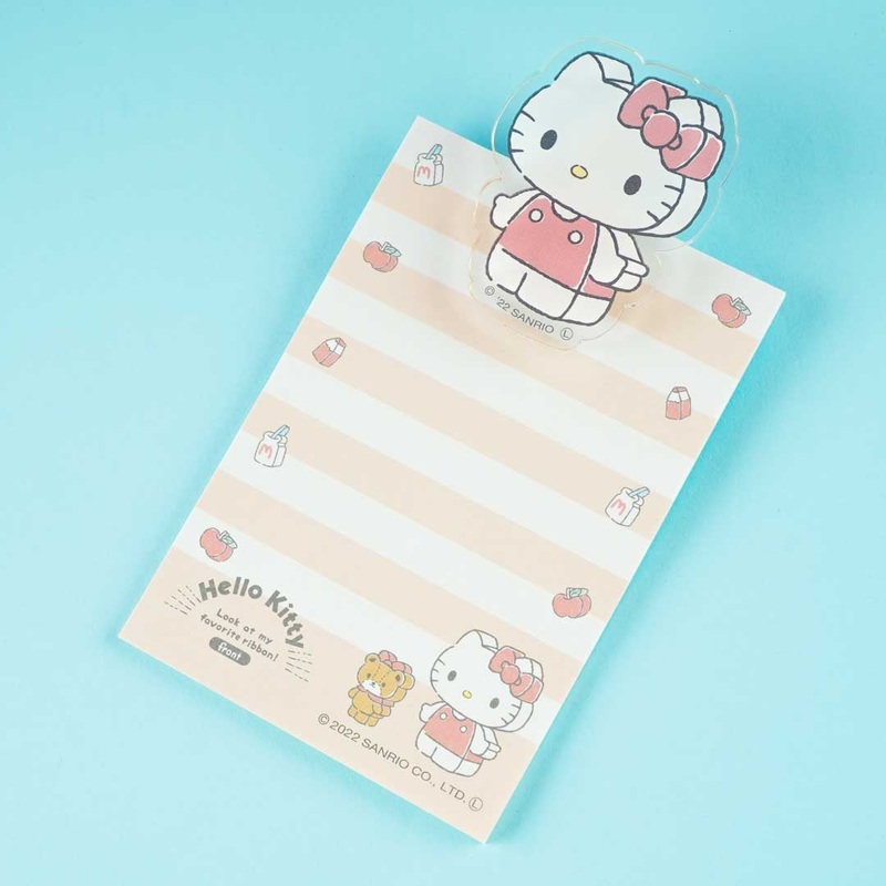 Hello Kitty Memo Pad & Acrylic Clip Set