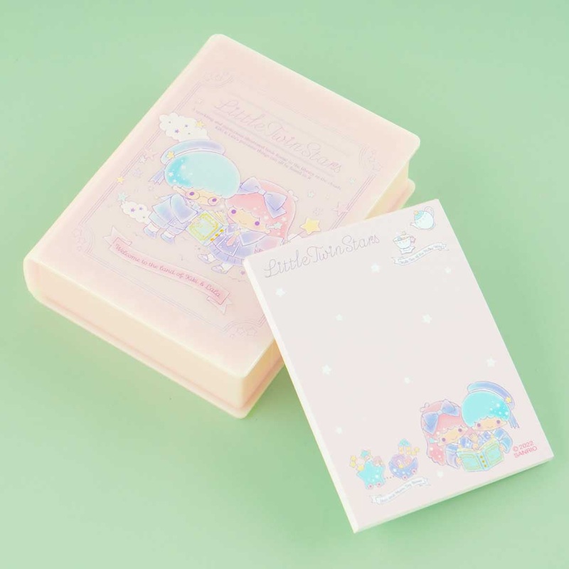 Little Twin Stars Memo Pad With Book-Shaped Case