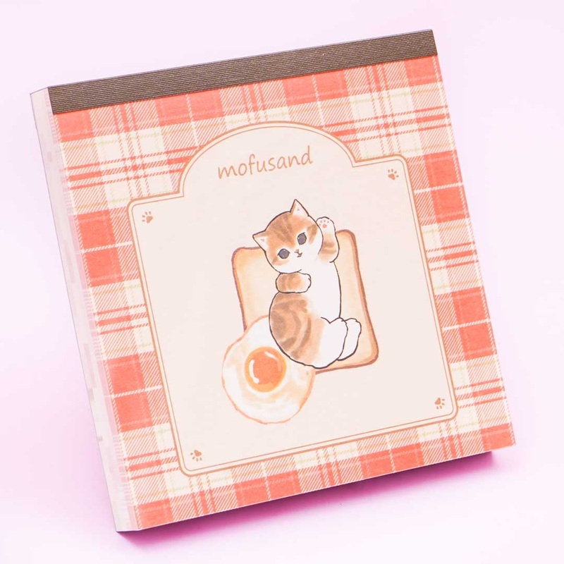 Mofusand Bread Square Memo Pad