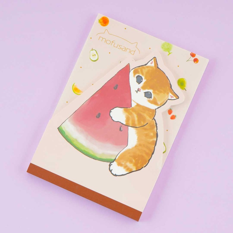 Mofusand Fruit Cat Die-Cut Memo Pad