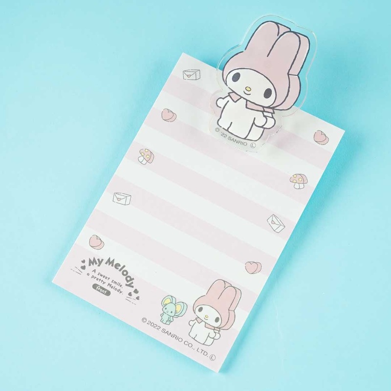 My Melody Sweet Smile Memo Pad With Clip