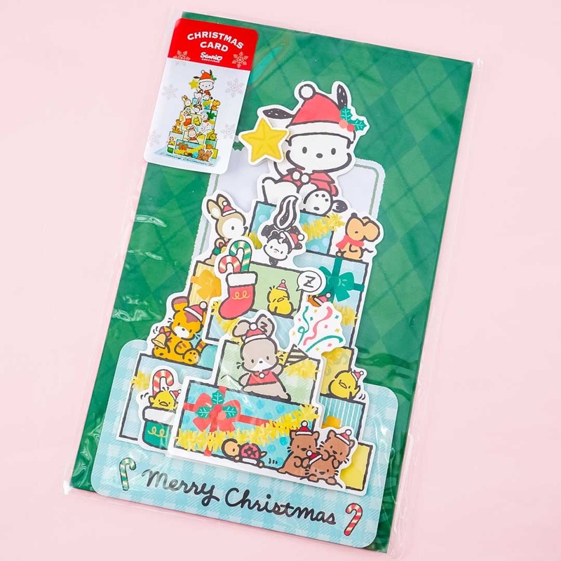 Pochacco Christmas Tree Card