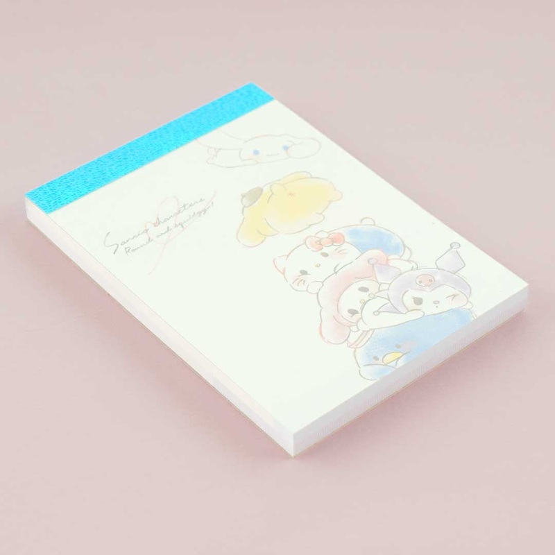 Sanrio Characters Round & Squidgy Memo Pad
