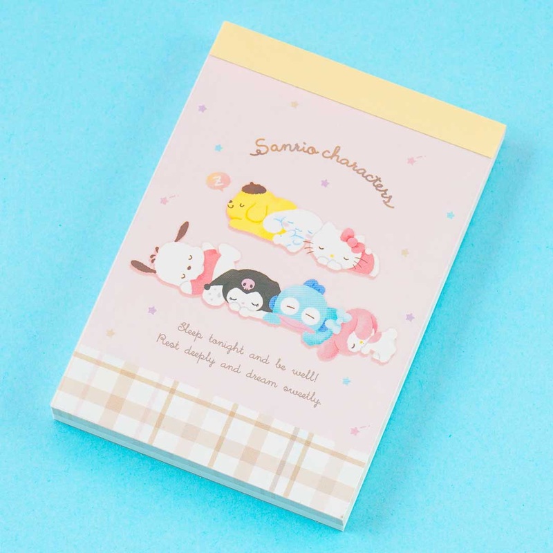 Sanrio Characters Sleepy Time Mini Memo Pad