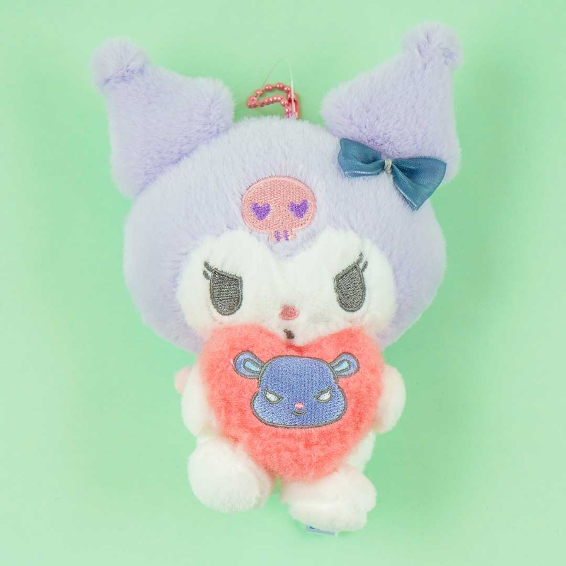 Kuromi Oshi Heart Plushie Charm