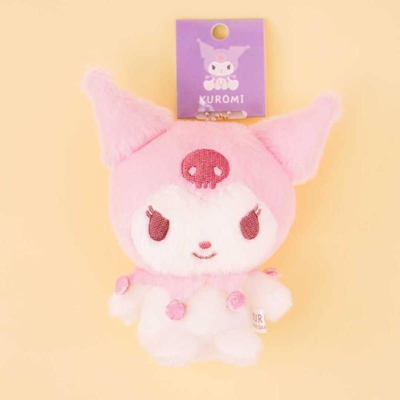 Kuromi Pink Pastel Plushie Charm - Medium