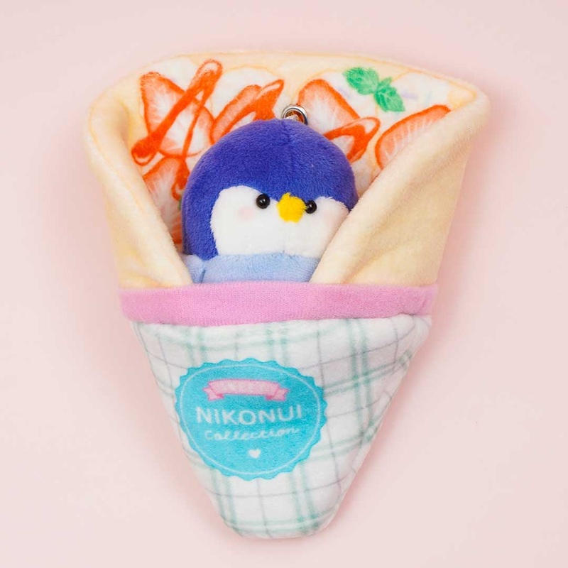 Penguin In Crepe Plush Charm - Mini