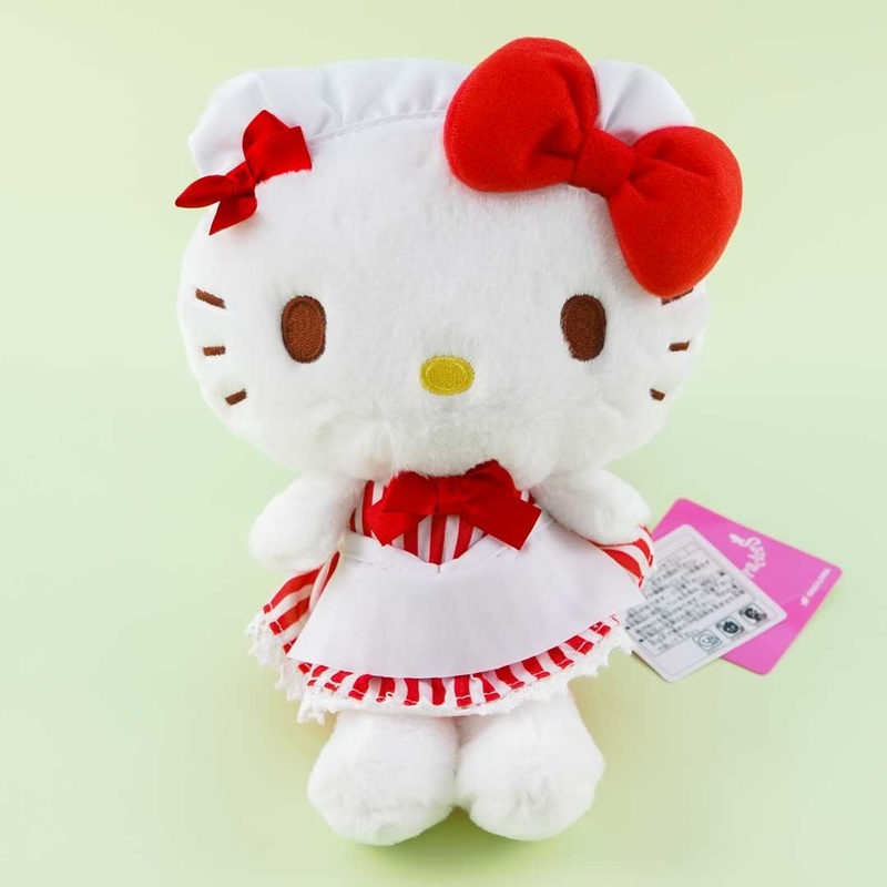 Hello Kitty Diner Maid Plushie - Medium