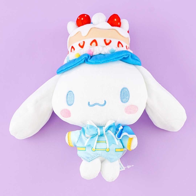 Cinnamoroll 20th Anniversary Cake Hat Plushie - Small