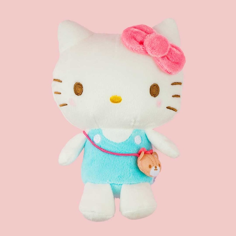 Hello Kitty Blushing Nostalgic Sitting Plushie - Medium