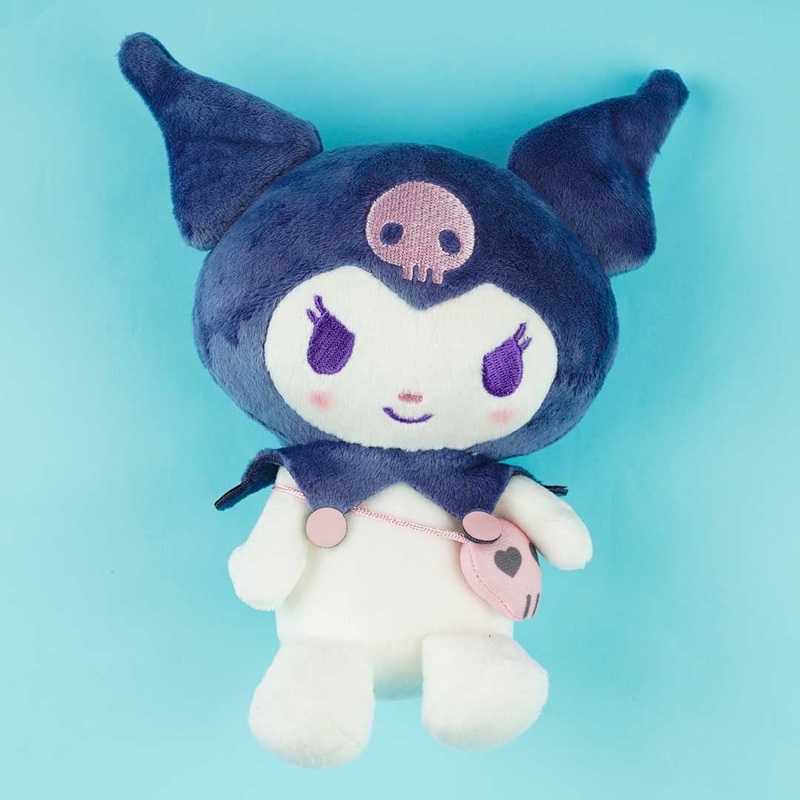Kuromi Blushing Nostalgic Sitting Plushie - Medium