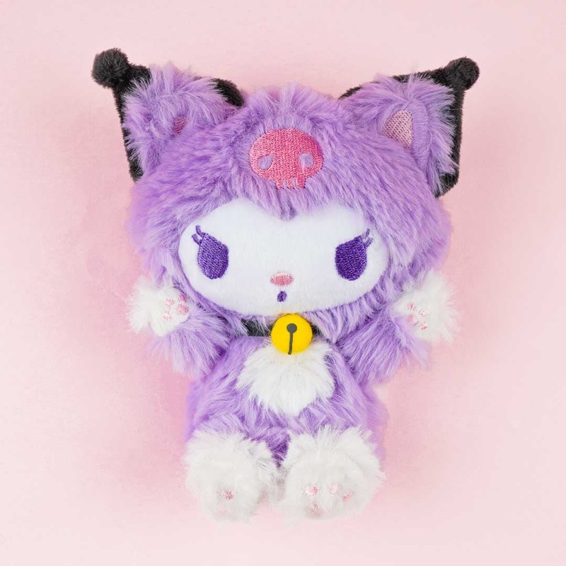 Kuromi Happy Cat Sitting Plushie - Medium