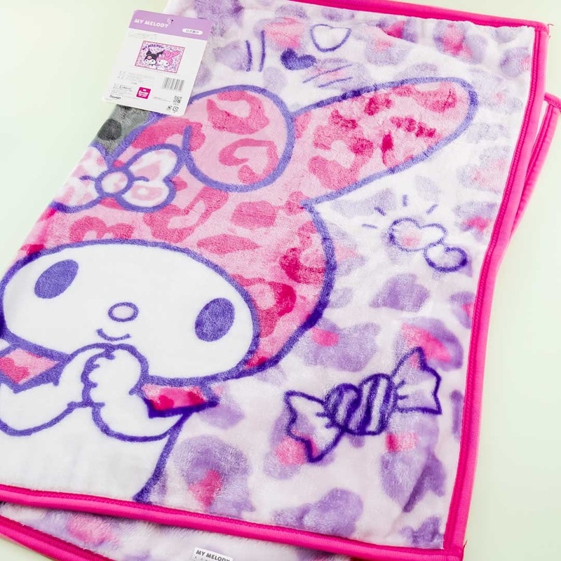 My Melody Pink Purple Leopard Blanket
