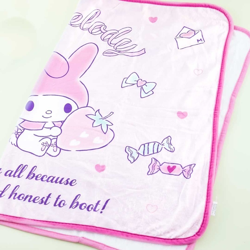 My Melody Strawberry Flannel Blanket