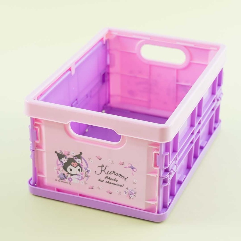 Kuromi Flowery Folding Storage Basket