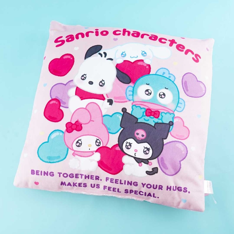 Sanrio Characters Hearts Overload Square Cushion