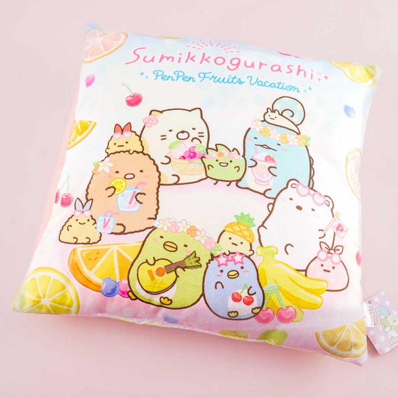 Sumikko Gurashi Penpen Fruits Square Cushion