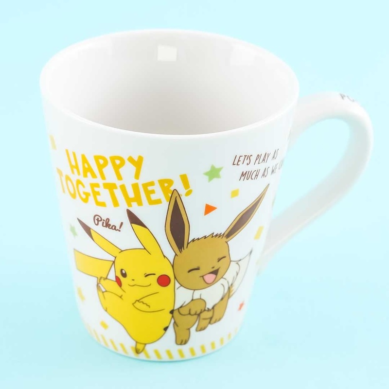 Pocket Monsters Message Mug - Pikachu & Eevee