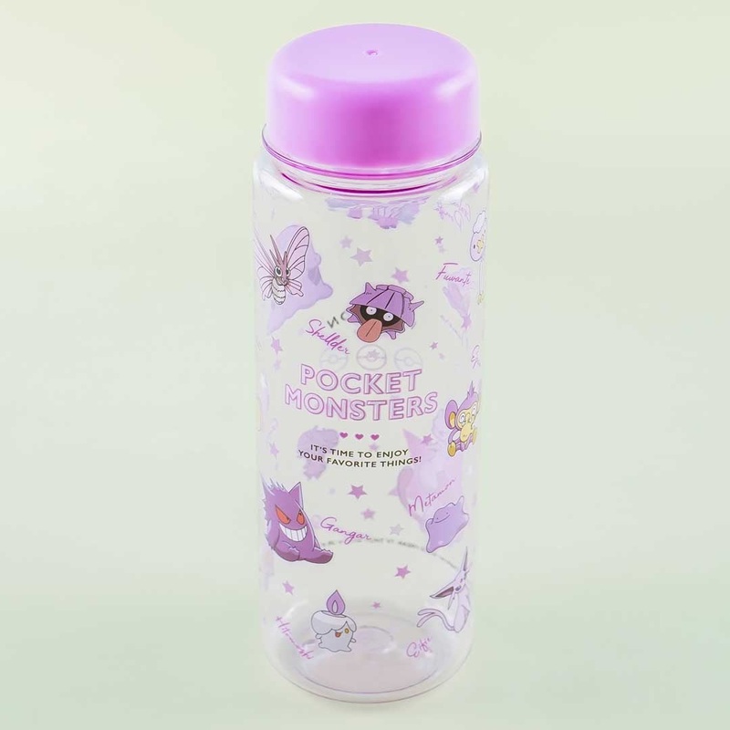 Pokemon Clear Water Bottle - Poison