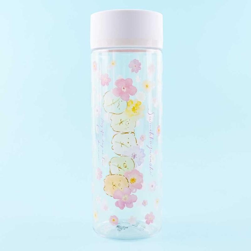 Sumikko Gurashi Spring Sakura Flowers Clear Water Bottle