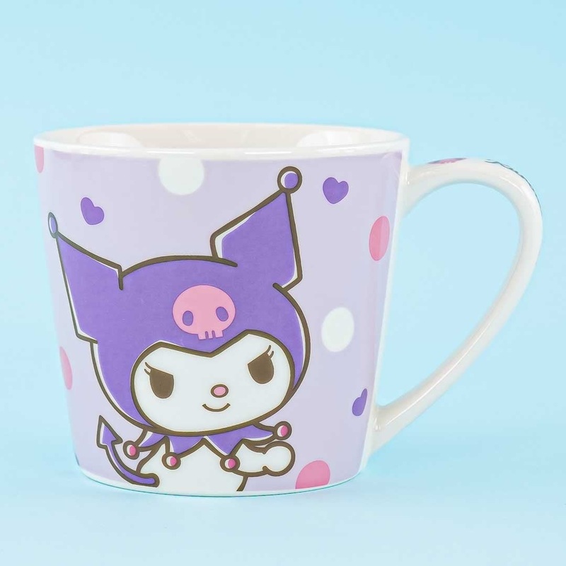 Kuromi Head Tilt Ceramic Cup