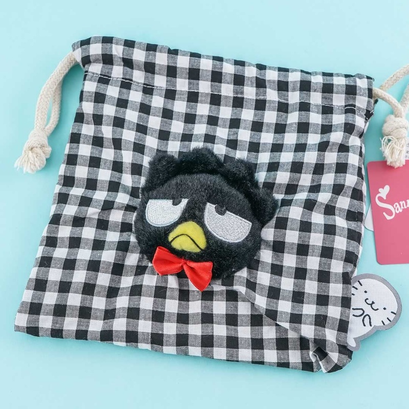 Bad Badtz Maru Checkered Drawstring Bag
